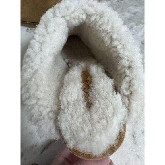 Isabel Marant Takita Shearling Suede Wedge Mule Slide On Shoes Size 37 - Picture 12 of 16